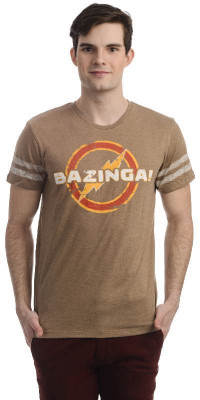 

Big Bang Theory Printed Men's Round Neck Brown T-Shirt, Choco chip melange