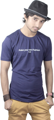 

Spur Printed Men's Round Neck Dark Blue T-Shirt, Marine