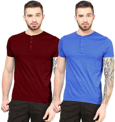 

Gallop Solid Men's Henley Multicolor T-Shirt
