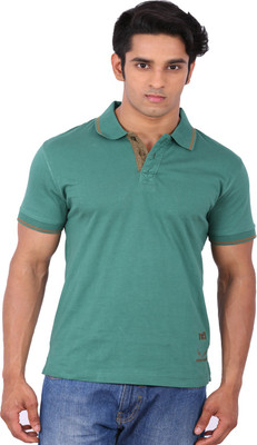 

Rat Trap Solid Men' Polo Neck Green T-Shirt