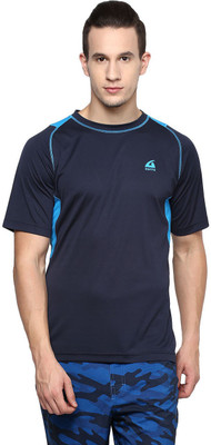 

Aurro Solid Men's Round Neck Dark Blue T-Shirt, Navy