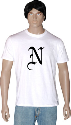 

Tshirt.in Graphic Print Men' Round Neck White T-Shirt, Pearl white