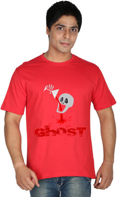 

Trendster Printed Men' Round Neck Red T-Shirt