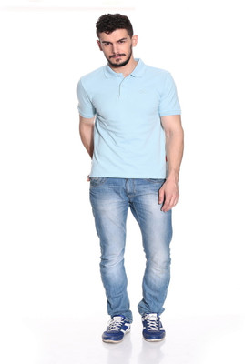 

Pure Play Solid Men's Polo Neck Light Blue T-Shirt, Sky blue