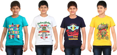 

FabTag - Dongli Boys Printed T Shirt(Multicolor, Pack of 4