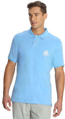 

Jockey Solid Men' Polo Neck Light Blue T-Shirt, Sails blue