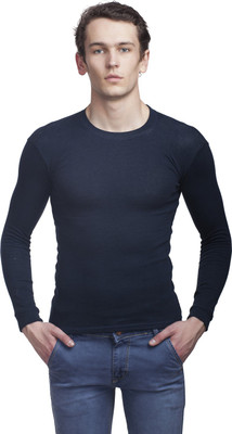 

Clo Clu Solid Men's Round Neck Black T-Shirt