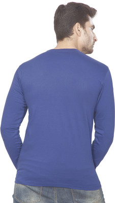 

AJC Printed Men's Round Neck Blue T-Shirt
