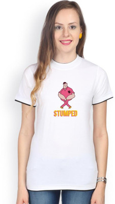 

Campus Sutra Solid Women's Round Neck White T-Shirt