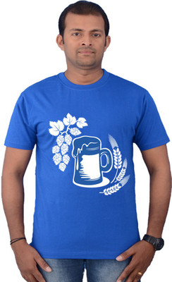 

Zorba Mart Solid Men's Round Neck Blue T-Shirt, Royal blue