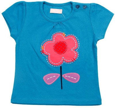 

JusCubs Girls Solid T Shirt(Green, Pecock green