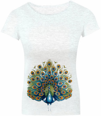 

SayItLoud Printed Women's Round Neck Grey T-Shirt