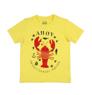 

Chalk by Pantaloons Boys Graphic Print T Shirt(Yellow, Pack of 1