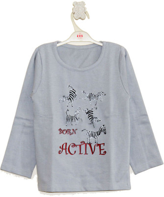 23% OFF on My Little Lambs Boys Solid T Shirt(Grey, Pack of 1)