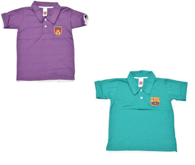 

Indirang Boys Solid T Shirt(Purple, Pack of 2