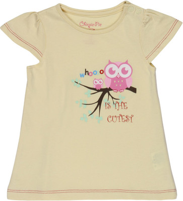 

Chirpie Pie by Pantaloons Girls Printed T Shirt(Yellow