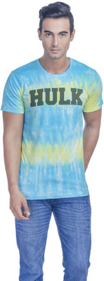 

Avengers Printed Men's Round Neck Yellow T-Shirt, Grey /yellow