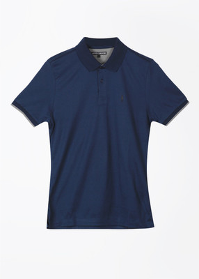 

Arrow New York Solid Men' Polo Neck Blue T-Shirt, Navy