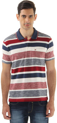 

Monte Carlo Striped Men's Polo Neck Grey, Blue T-Shirt, Grey navy