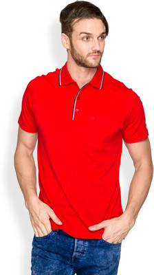 

Raymond Solid Men's Polo Neck Red T-Shirt