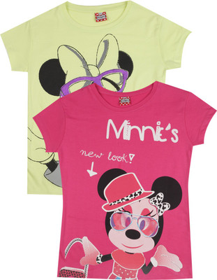 

Disney Princess Girls Printed T Shirt, Anish yellow/d.pink