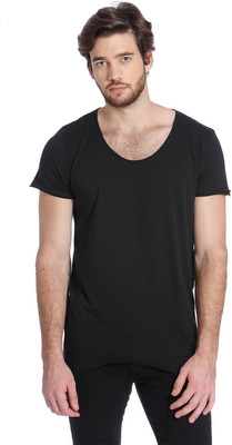 

Jack & Jones Solid Men's Round Neck Black T-Shirt