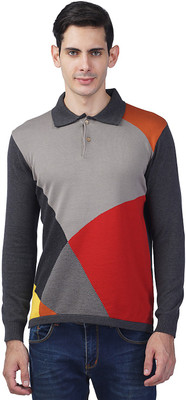 

Kalt Self Design Men Polo Neck Multicolor T-Shirt