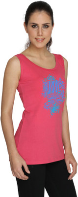 

SayItLoud Graphic Print Women' Round Neck Pink T-Shirt, Dark pink