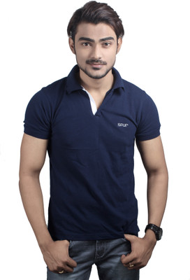 

Spur Solid Men' Polo Neck Dark Blue T-Shirt, Navy