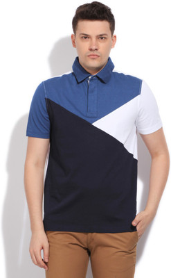 

Nautica Solid Men's Polo Neck White, Black, Blue T-Shirt, 1bw