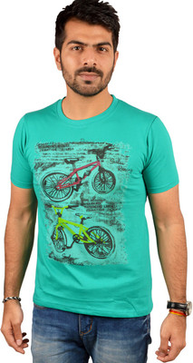 

Miller & Schweizer Solid Men's Round Neck Green T-Shirt