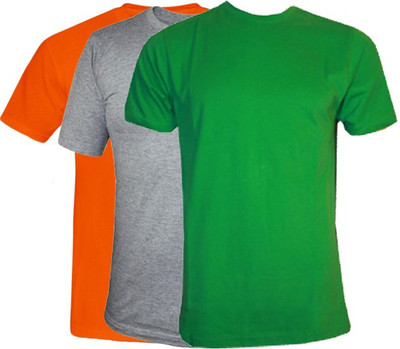 

Vogue Solid Men's Round Neck Multicolor T-Shirt(Pack of 3
