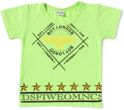 

Camey Boys Printed Lycra T Shirt(Green, Pack of 1