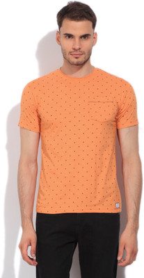 

LAWMAN Pg3 Printed Men's Round Neck Orange T-Shirt, Mint orange