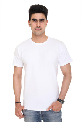 

Colors & Blends Geometric Print Men's Round Neck White T-Shirt
