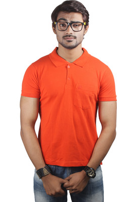 

Spur Solid Men's Polo Neck Orange T-Shirt