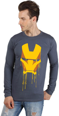 

SayItLoud Printed Men's Round Neck Grey T-Shirt, Dark grey