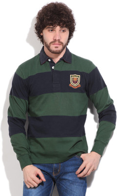 

Gant Striped Men's Polo Neck Blue, Green T-Shirt, 303