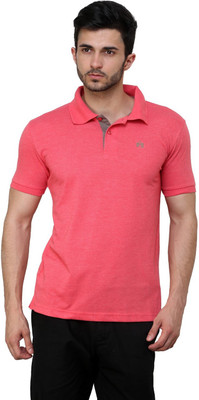 

Cotton County Premium Solid Men's Flap Collar Neck Red T-Shirt