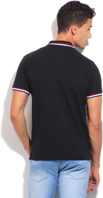 

Pepe Jeans Solid Men's Polo Neck Black T-Shirt