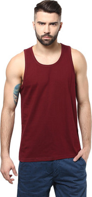 

Unisopent Designs Solid Men' Round Neck Maroon T-Shirt