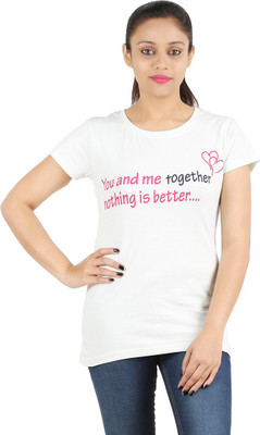 

Ymfonline.Com Printed Women's Round Neck Light Green T-Shirt