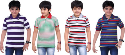 Dongli Boys Printed T Shirt(Multicolor, Pack of 4)