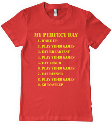 

Rawpockets Graphic Print Men' Round Neck Red T-Shirt