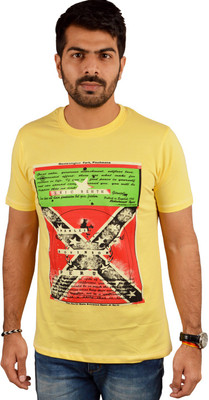 

Miller & Schweizer Solid Men's Round Neck Yellow T-Shirt