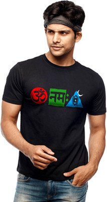 

Wear Your Opinion Printed Men's Round Neck Black T-Shirt