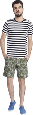 

Jack & Jones Striped Men's Round Neck White T-Shirt