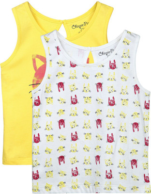 

Chirpie Pie by Pantaloons Girls Printed T Shirt(Yellow
