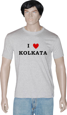 

Tshirt.in Graphic Print Men's Round Neck Grey T-Shirt, Grey melange