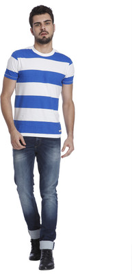 

Jack & Jones Striped Men's Round Neck White T-Shirt, Cloud dancer